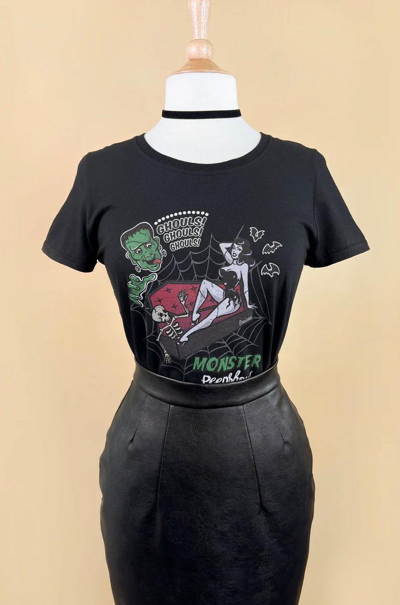 Monster Peepshow Fitted Tee by Mischief Made