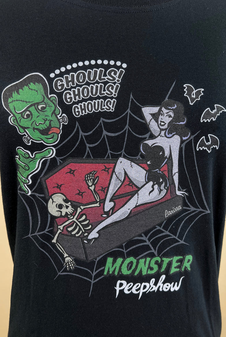 Monster Peepshow Fitted Tee by Mischief Made