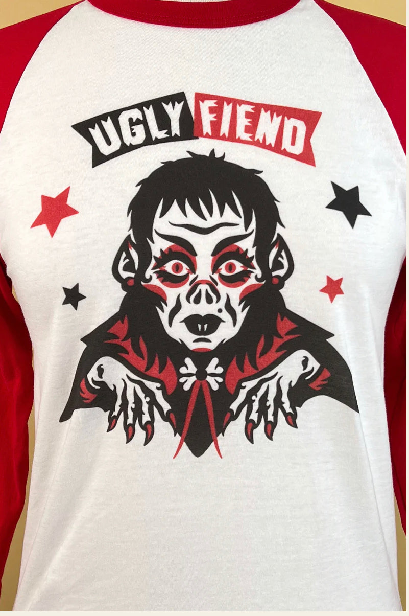 Ugly Fiend Unisex Raglan Tee by Mischief Made