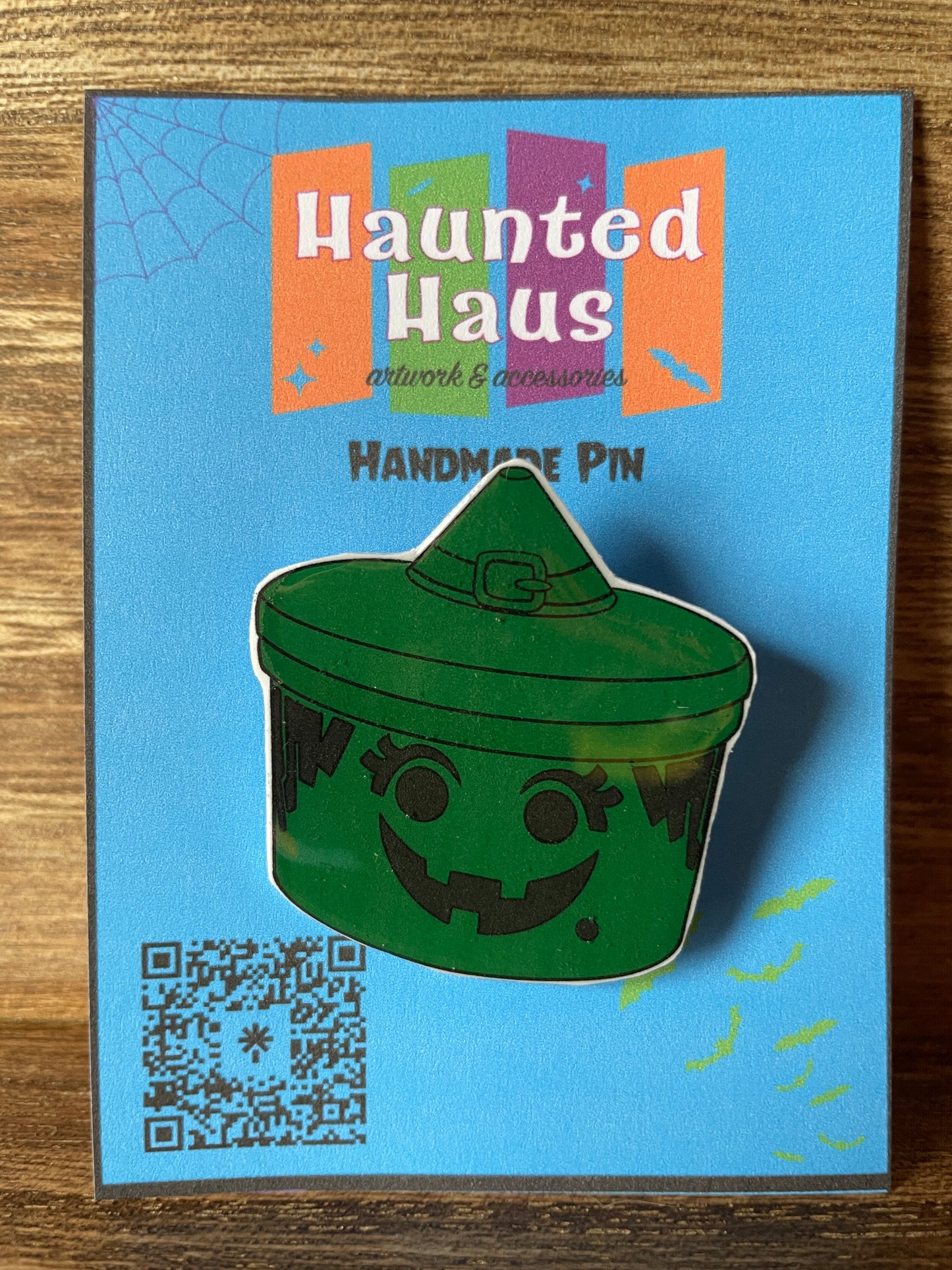 Witch Pail Pin by Haunted Haus