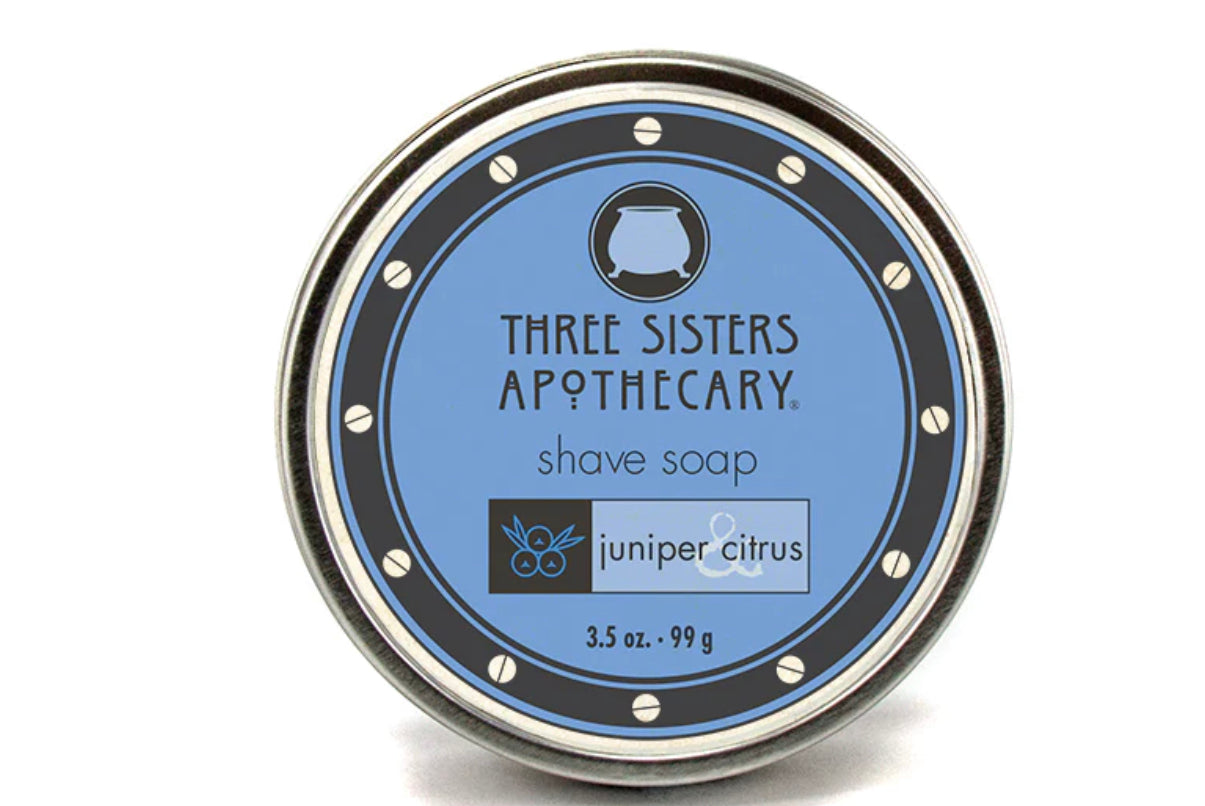 Shave Soap Juniper & Citrus By Three Sisters Apothecary