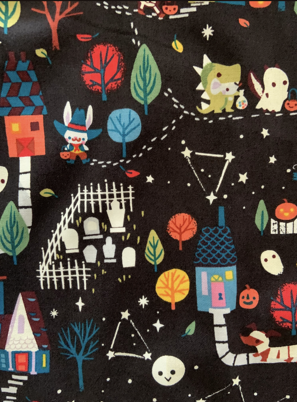Trick or Treat Glow in the Dark Bow Top by Retrolicious