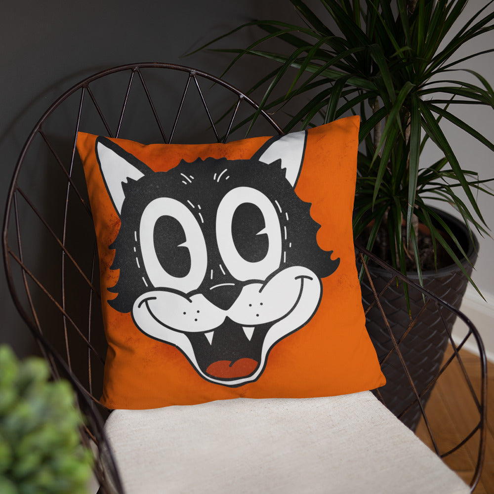 Retro Cat Basic Pillow