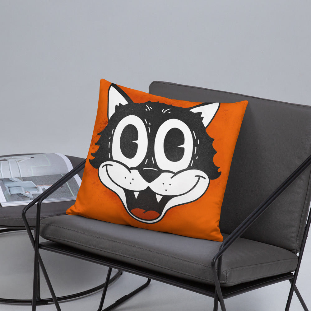 Retro Cat Basic Pillow