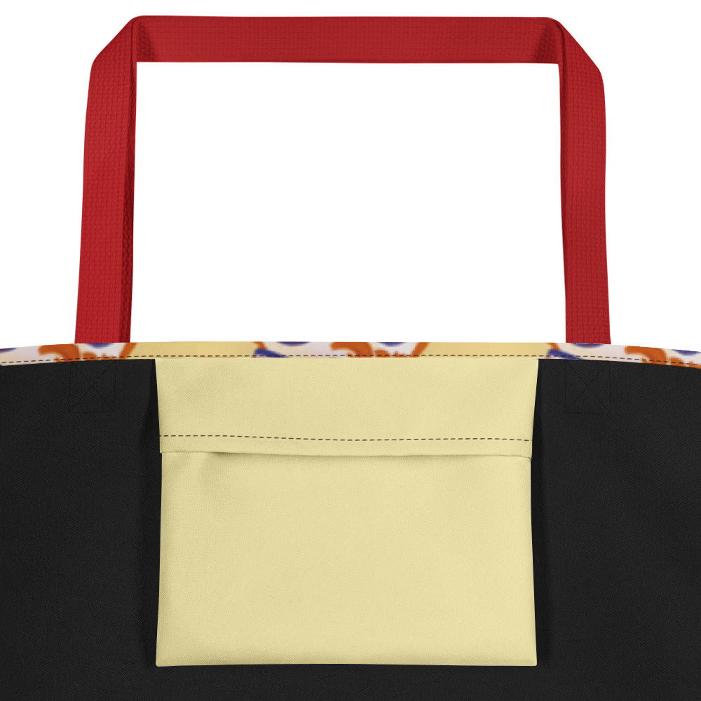 Clown Mask Large Tote Bag