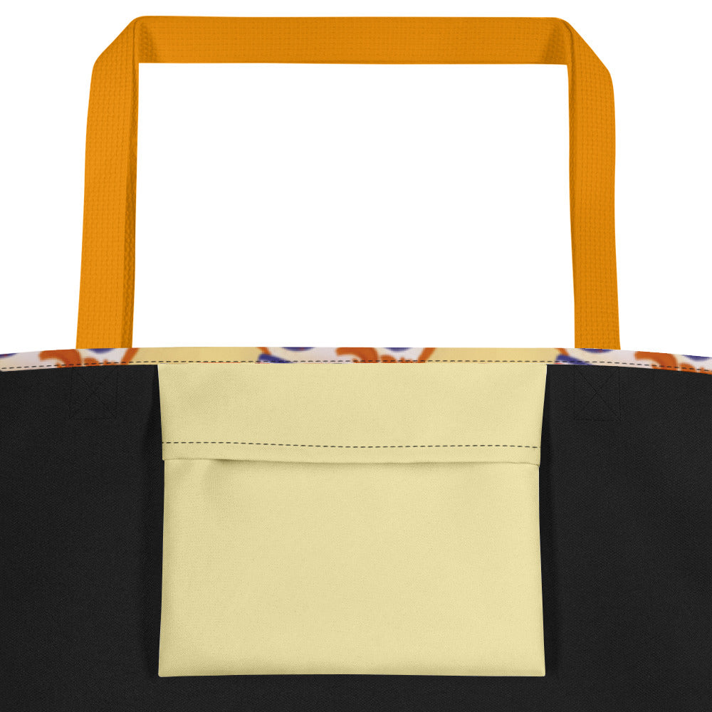 Clown Mask Large Tote Bag