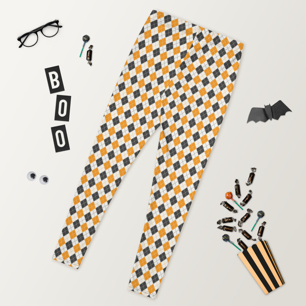 Halloween Argyle Leggings