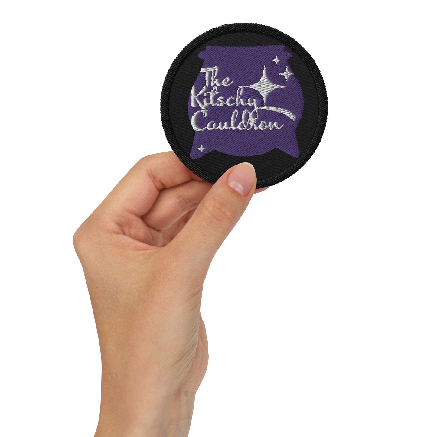 Purple Logo Embroidered patches