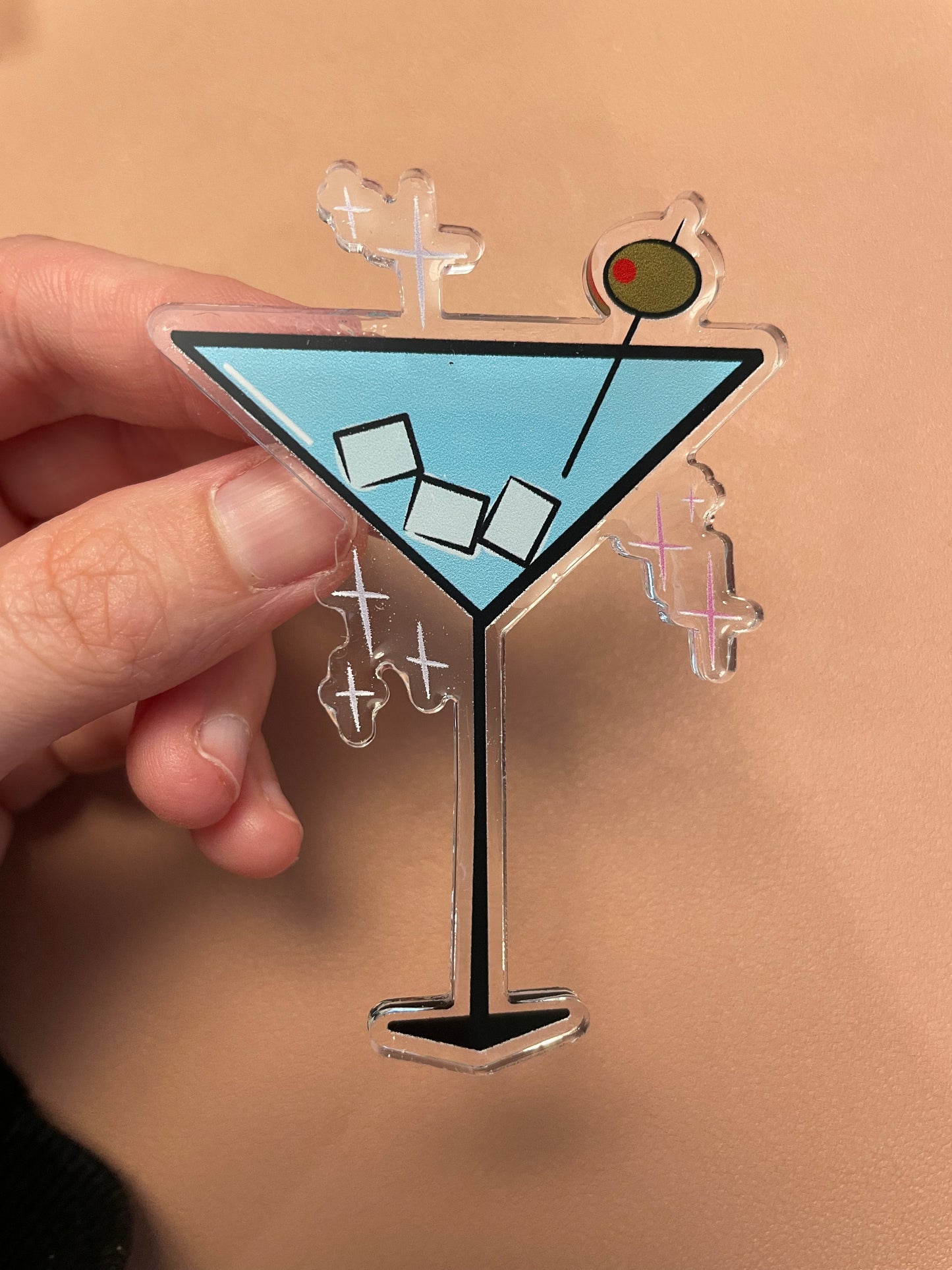Retro Martini Brooch