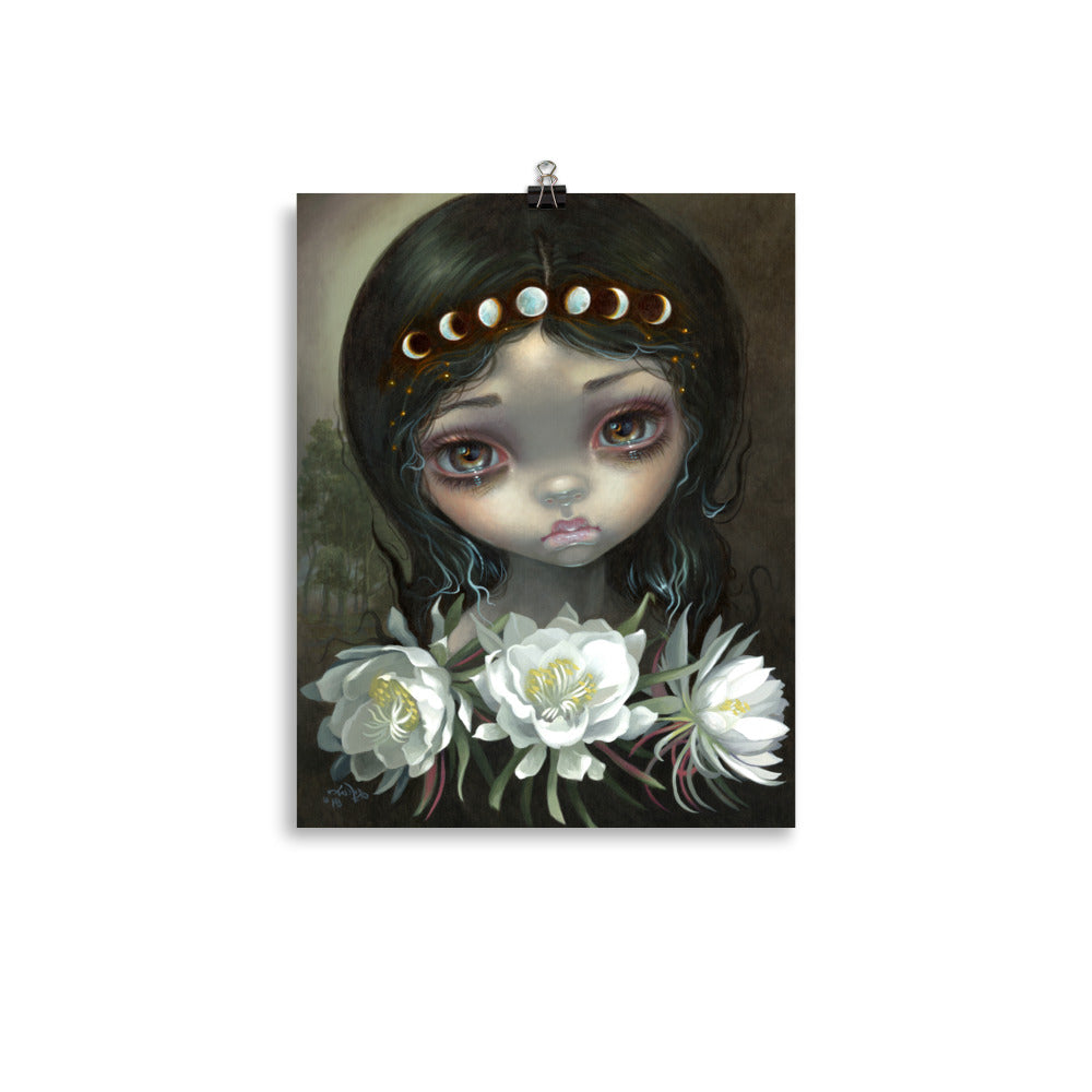 "Queen Of The Night Blooms" by Strangeling Poster