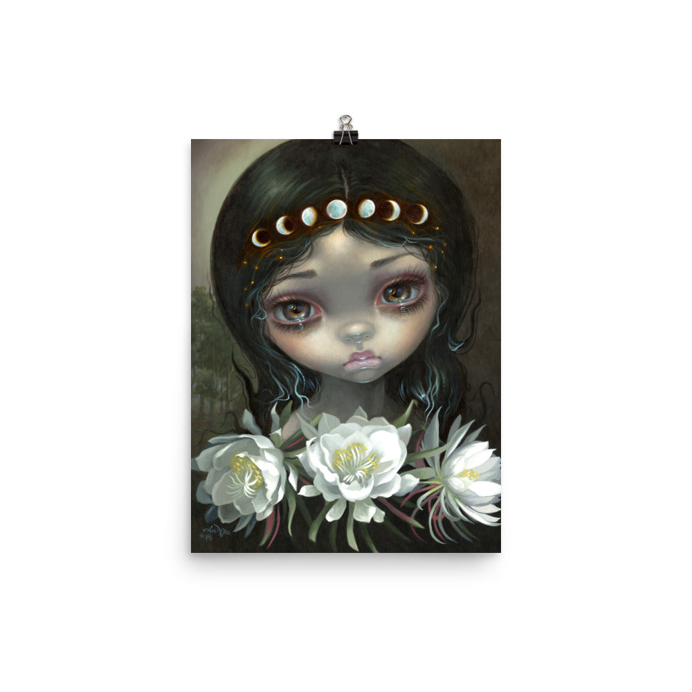 "Queen Of The Night Blooms" by Strangeling Poster