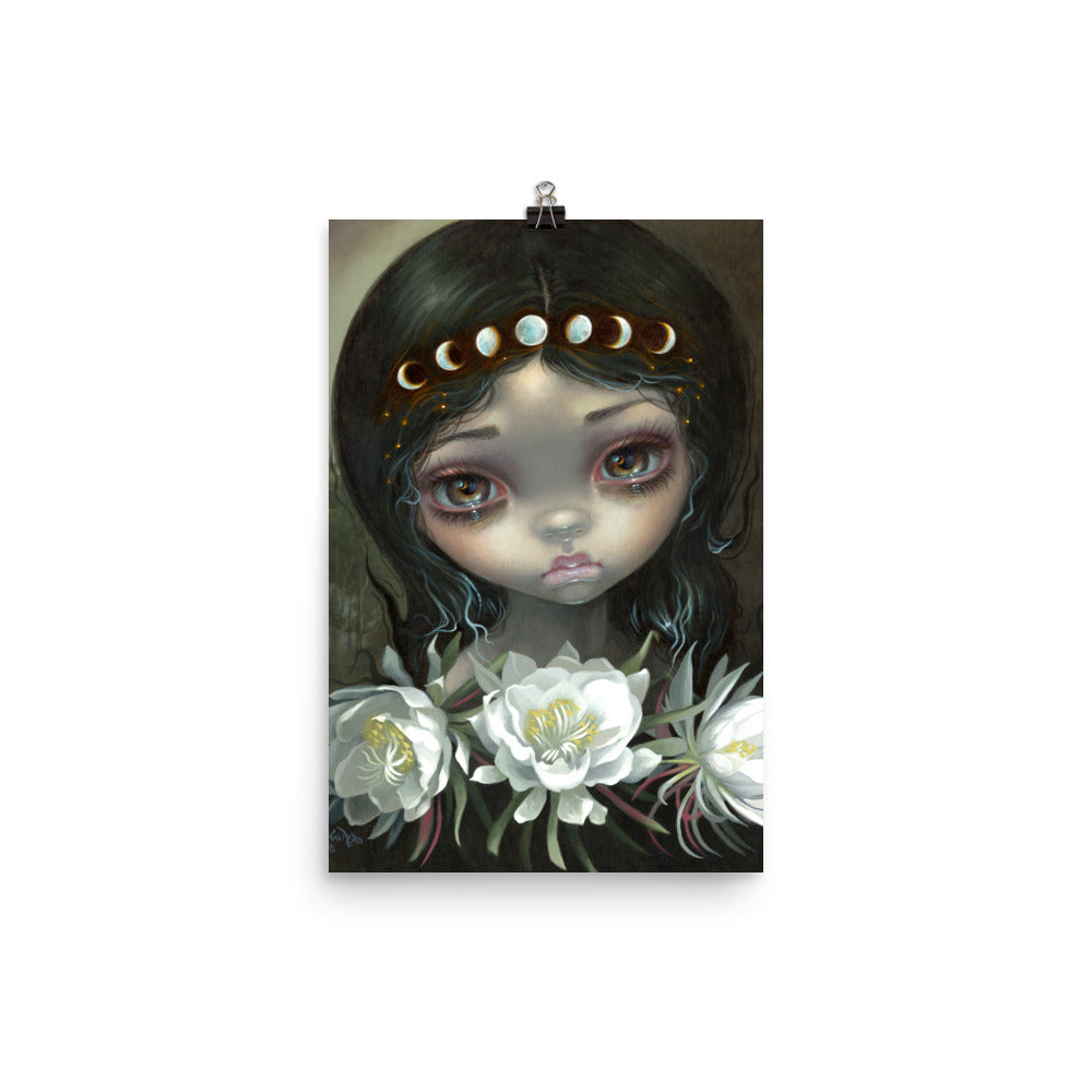 "Queen Of The Night Blooms" by Strangeling Poster