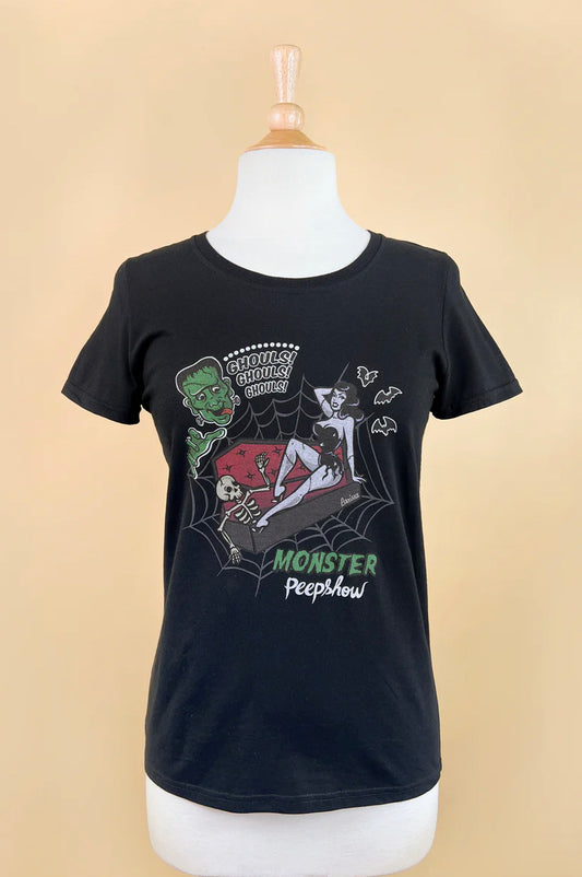 Monster Peepshow Fitted Tee by Mischief Made