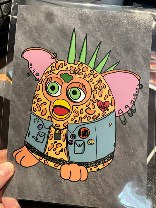 "Punk Furby" Art Print by Haunted Haus