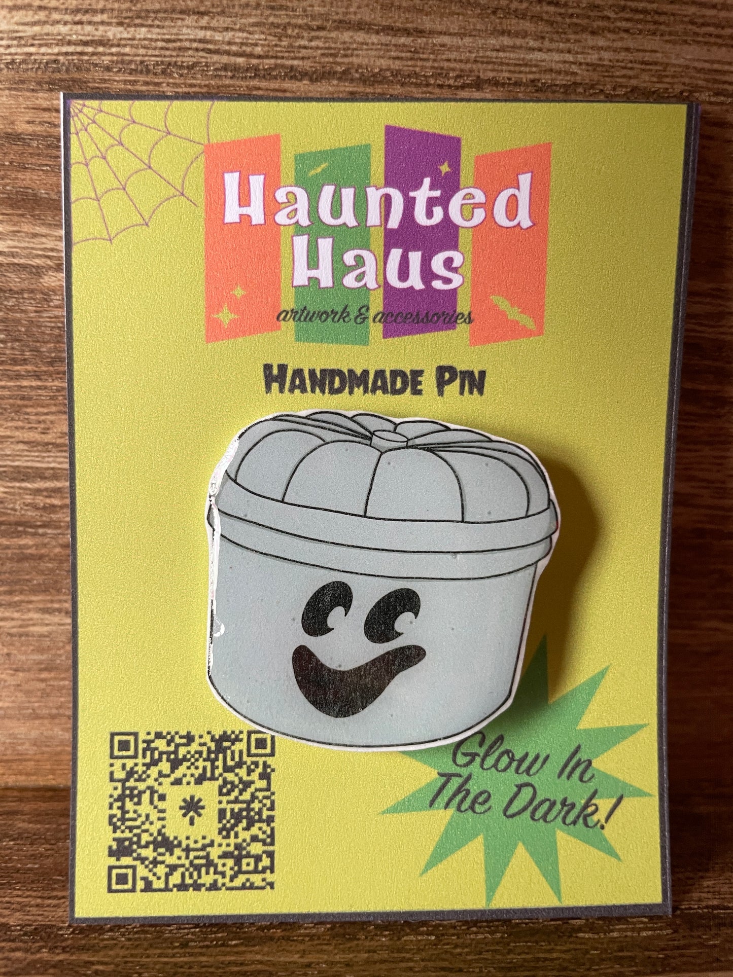 Ghost Pail Pin by Haunted Haus