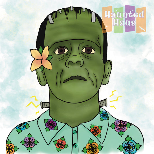 "Summer Frankenstein" Art Print by Haunted Haus