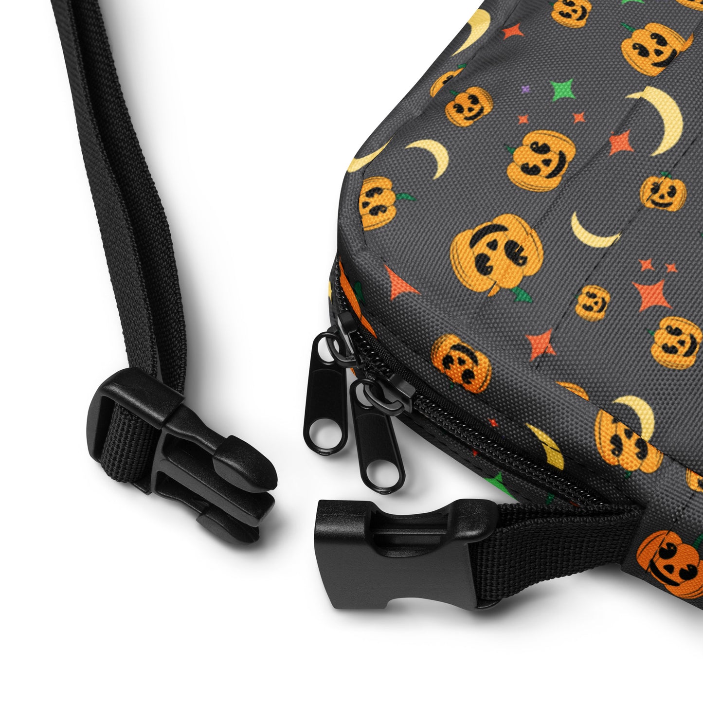 Pumpkin Utility crossbody bag by Haunted Haus Art