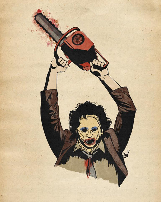 "Texas Chainsaw Massacre" by Ghost Etching Original Artwork