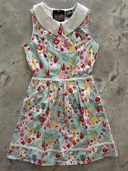 Tea Party Collared Dress by Retrolicious