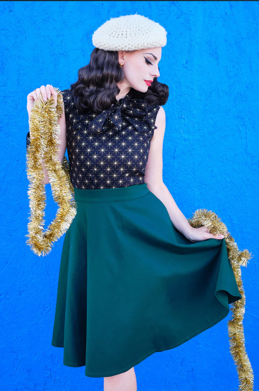 Charlotte Skirt in Green by Retrolicious