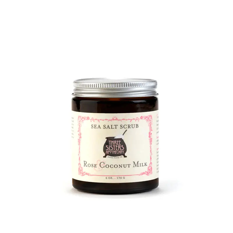 Rose & Coconut Sea Salt Scrub By Three Sisters Apothecary