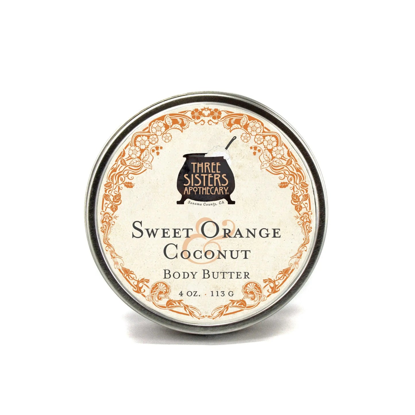 Sweet Orange & Coconut Body Butter By Three Sisters Apothecary