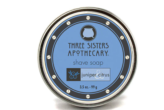 Shave Soap Juniper & Citrus By Three Sisters Apothecary