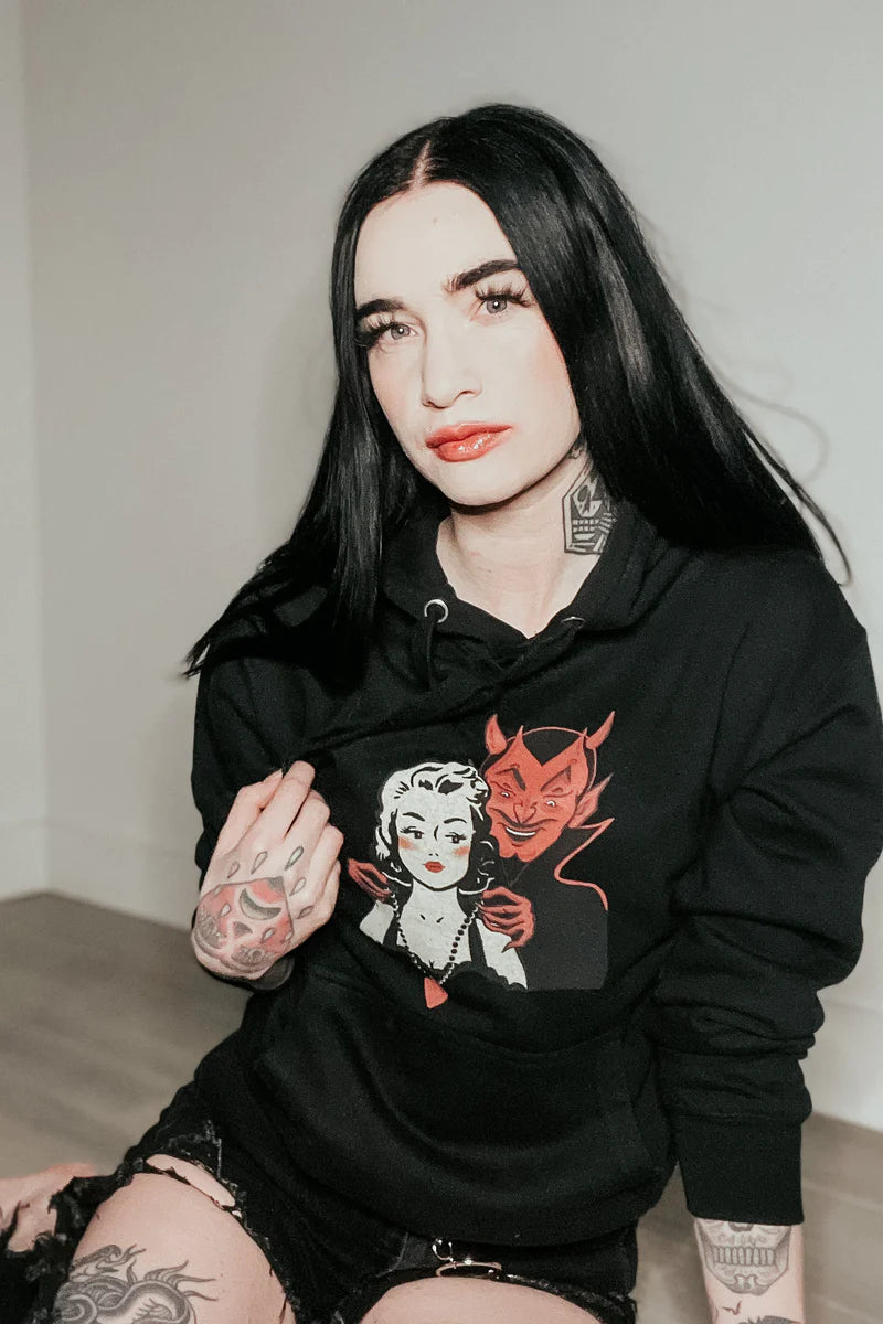 Deal with the Devil Unisex Hoodie by Mischief Made