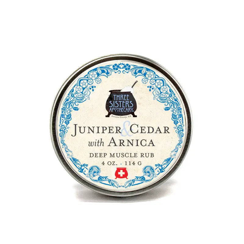 Juniper & Cedar with Arnica Deep Muscle Rub By Three Sisters Apothecary