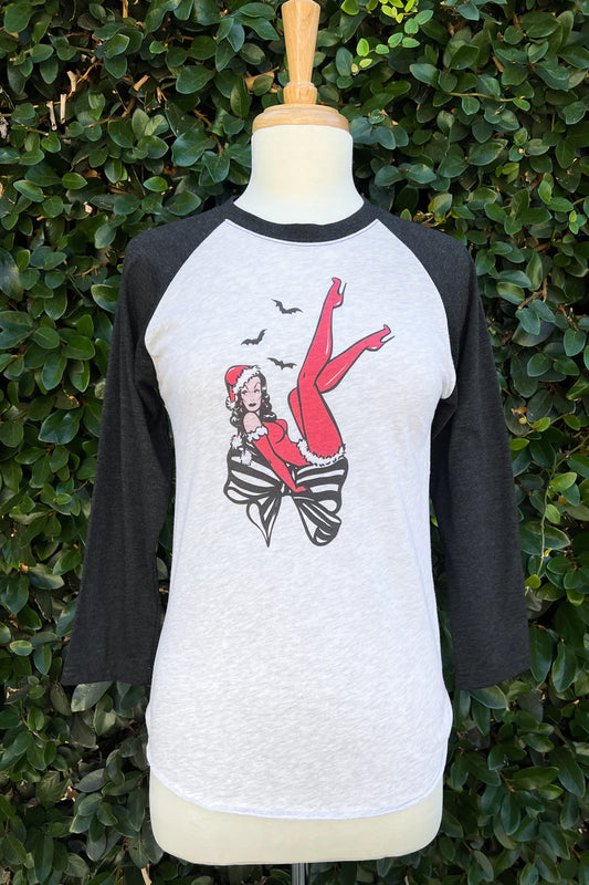 Haunted Holiday Show Raglan Unisex T-shirt by Mischief Made