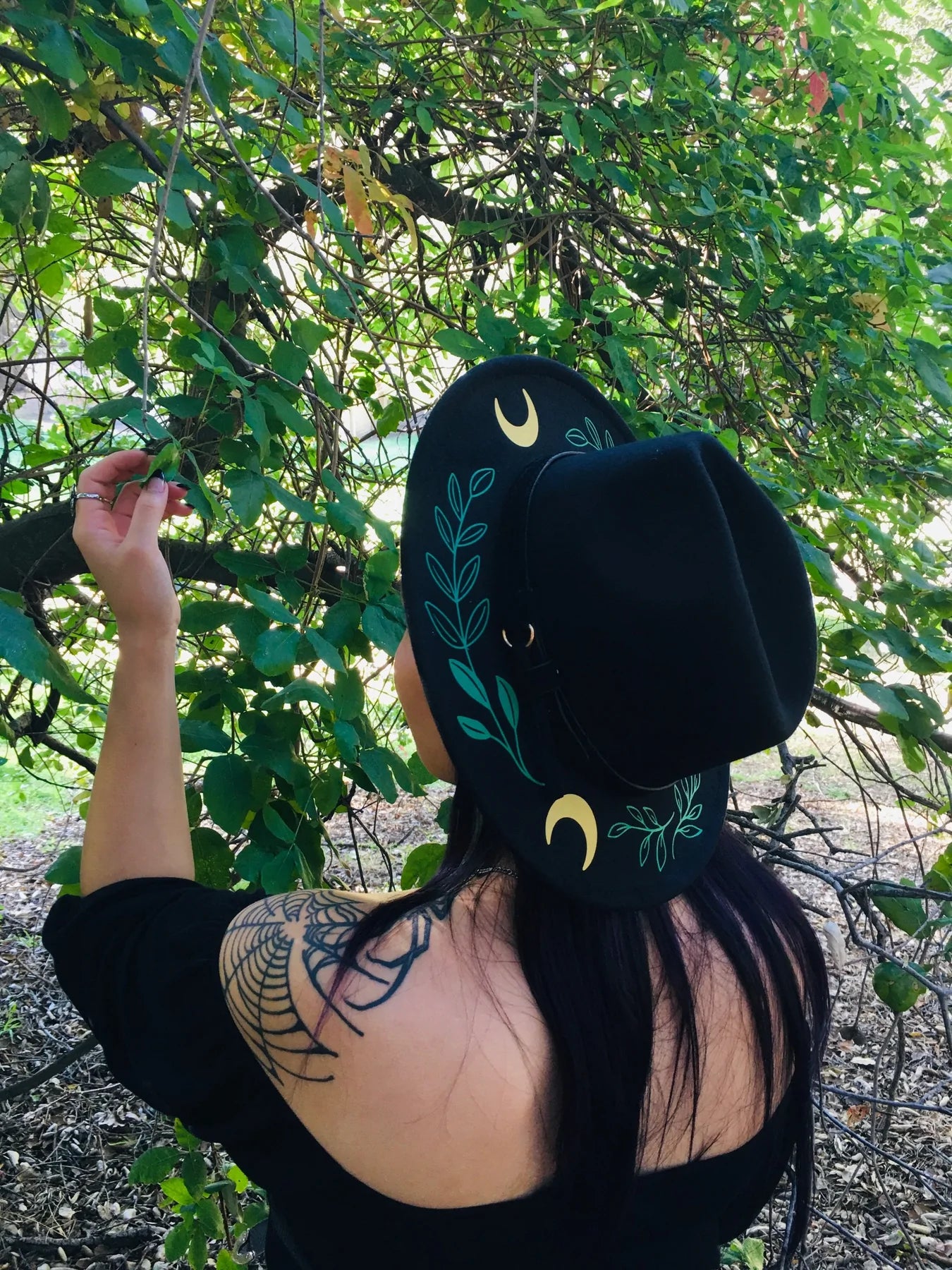 Vegan Felt Hat - Fern Moon by Witchwood Bags