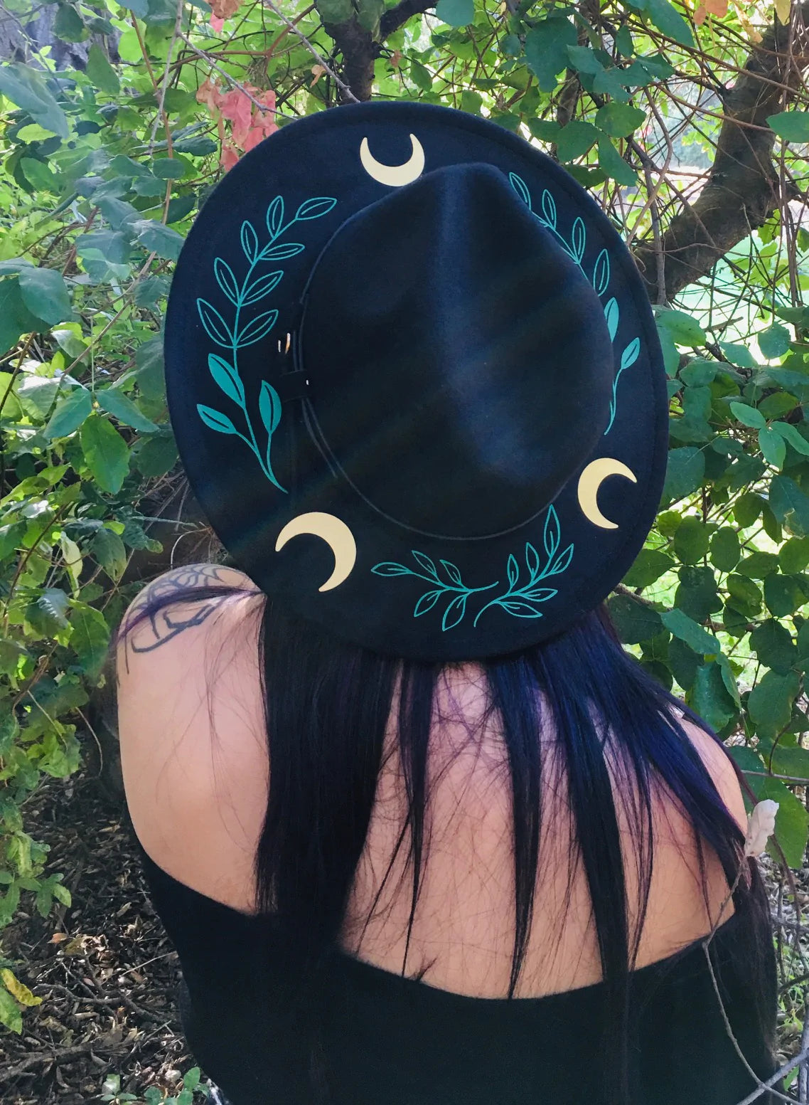 Vegan Felt Hat - Fern Moon by Witchwood Bags
