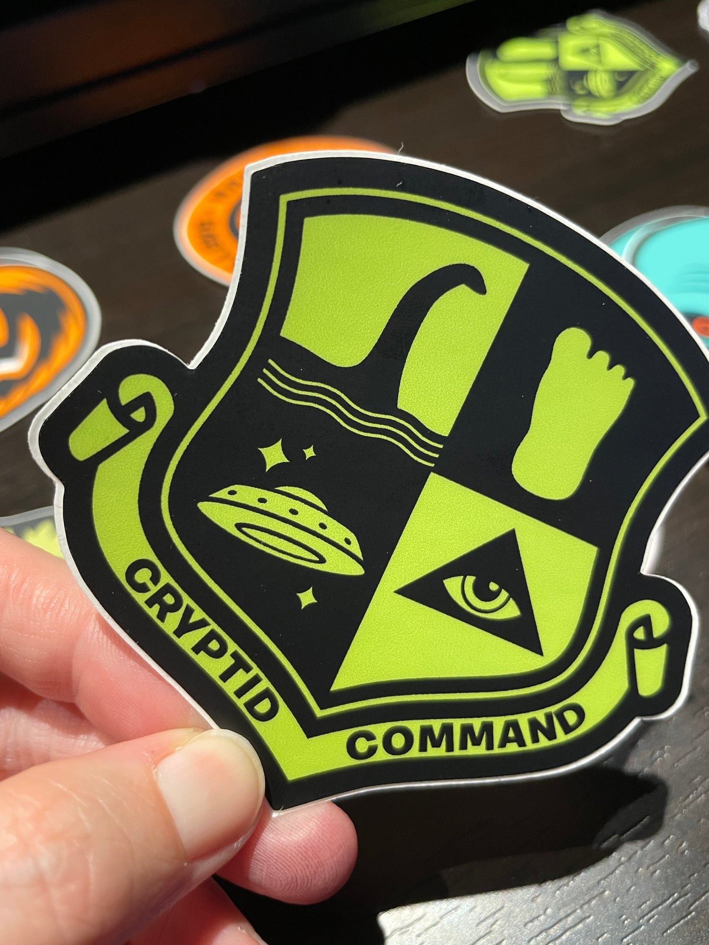 Cryptid Command Sticker by Monsterologist