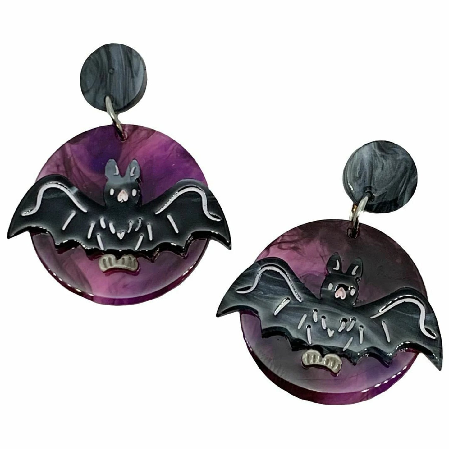 Midnight Flight Halloween Earrings by Lipstick & Chrome