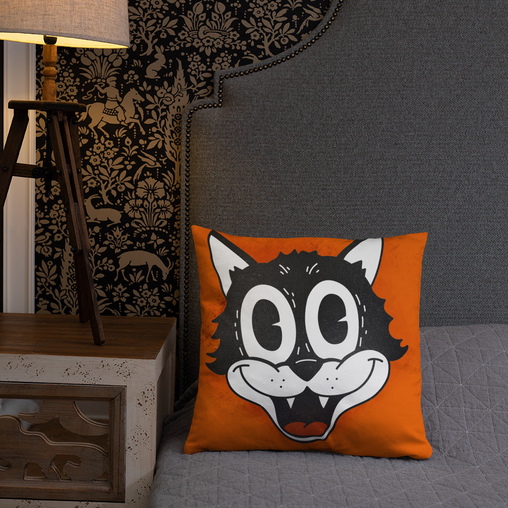 Retro Cat Basic Pillow