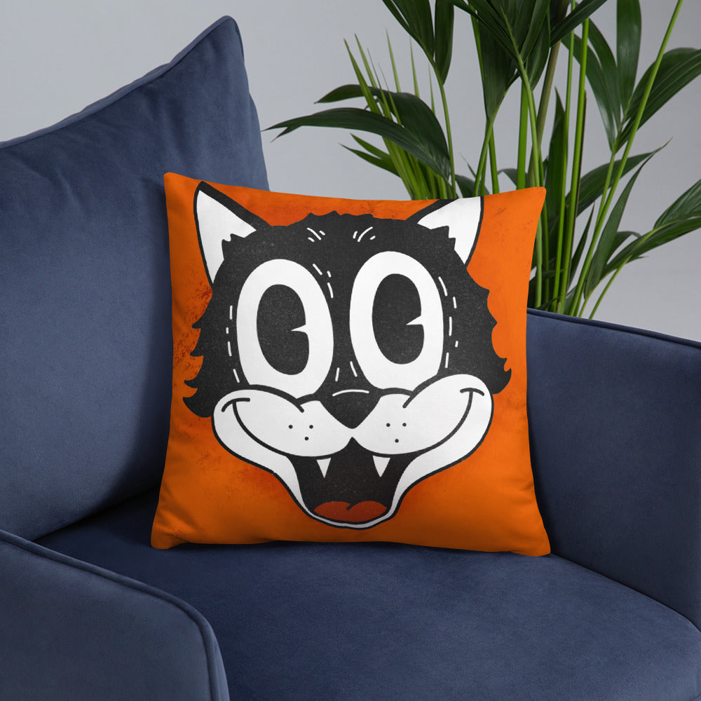 Retro Cat Basic Pillow