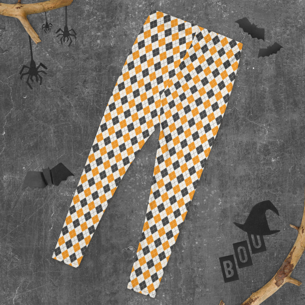 Halloween Argyle Leggings