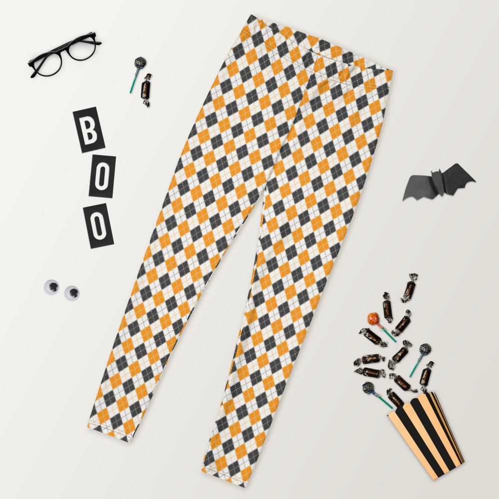 Halloween Argyle Leggings