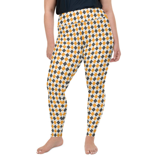 Halloween Argyle Plus Size Leggings