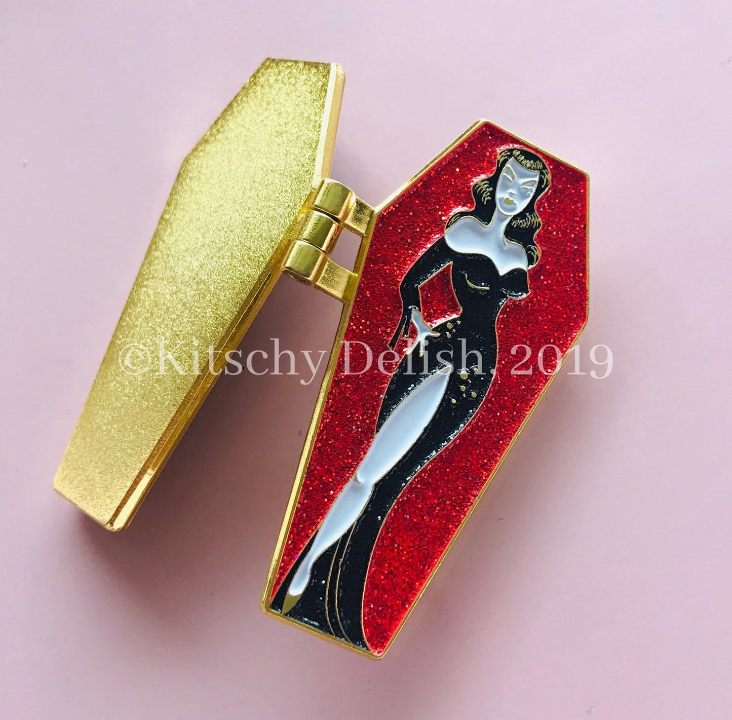 The Vamp enamel pin by Kitschy Delish