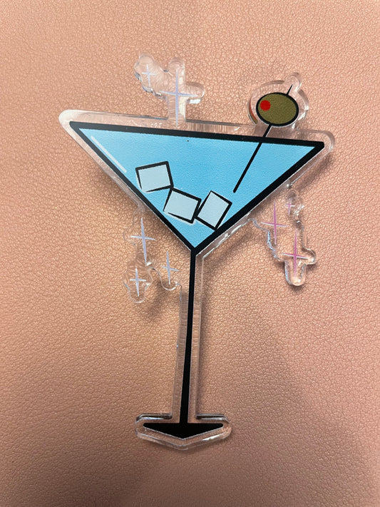 Retro Martini Brooch