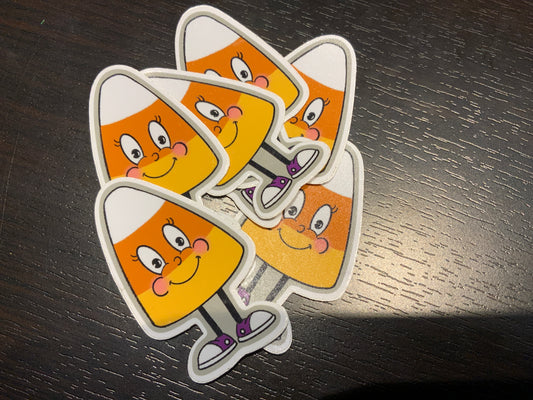 Candy Corn Sticker by Ghost Etching Original Artwork