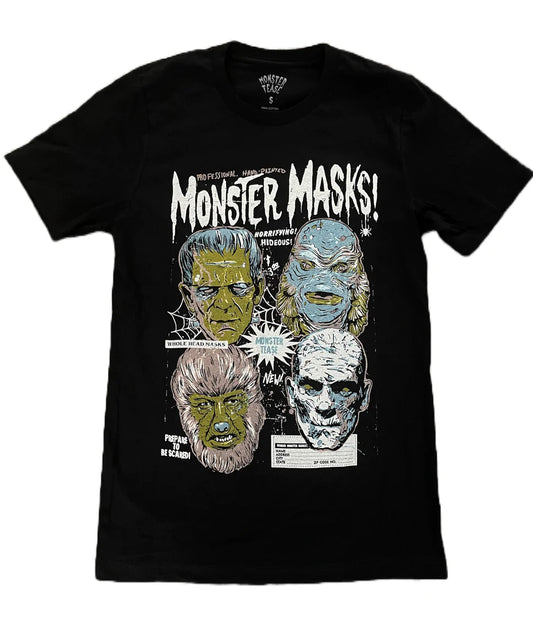 Monster Masks Unisex T-Shirt by Monstertease