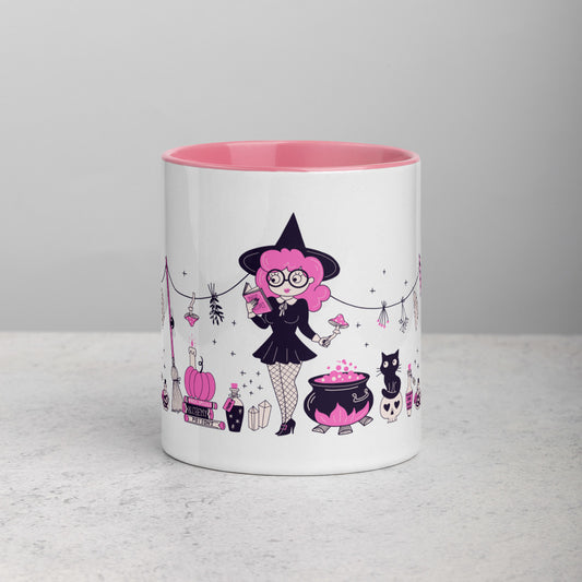 Witch Babe Mug with Color Inside